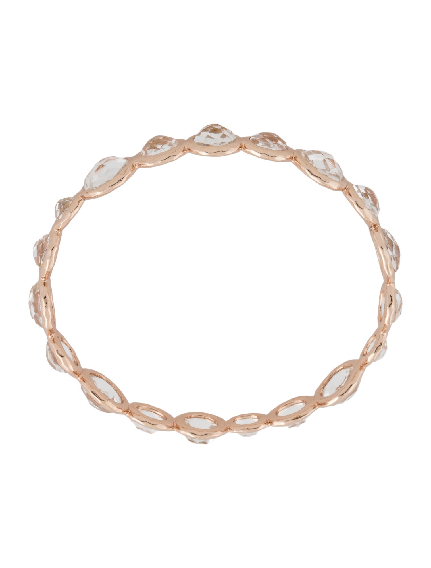 Ippolita Quartz Rose Station Bangle Bracelet
